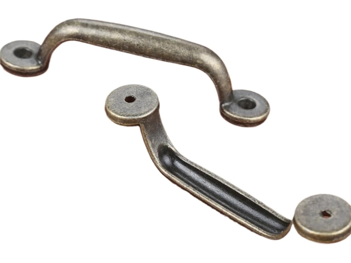 Conjunto De 4 Puxadores Móveis Em Bronze Antigo Para Portas, Armários E Gavetas De Cozinha, Em Madeira, Com Parafusos