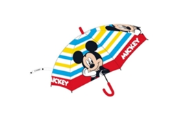 Guarda-chuva Listrado Do Mickey Mouse, Transparente, Para Crianças, 70 Cm 87075