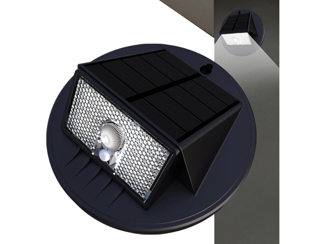 Refletor Solar Para Cerca, À Prova D'água, Com Led E Sensor. - Uso