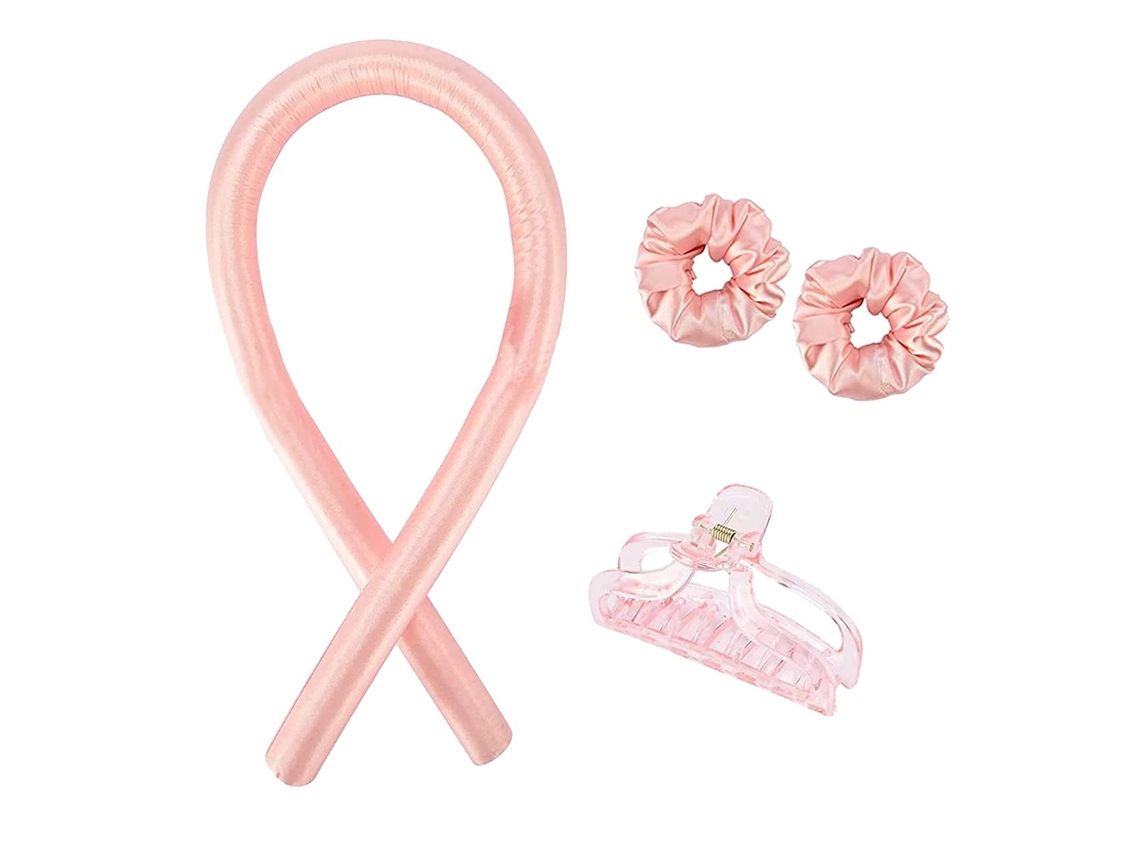 Kit Para Ondular O Cabelo - Enrole Sem Calor (rosa)-aquaforge
