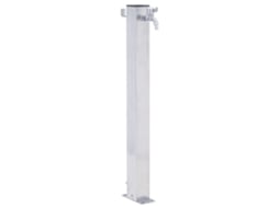 Coluna de água VIDAXL Prateado Aço (80 cm)