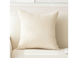 Capa de Almofada de Corduroy, 40x40 Cm, Beige, 2 Pcs ZYBLSSBB
