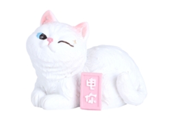 Ornamento Inovador de Gato de Desenho Animado Simulação Fofa para Decoração de Casa e Carro