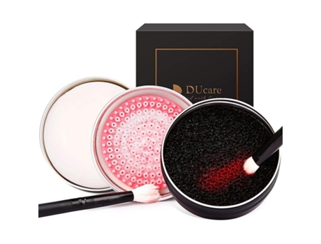 1 Pincel de maquiagem Sabonete Escova de silicone Almofada de lavagem Estojo Limpador de maquiagem Ferramentas cosméticas Ducare