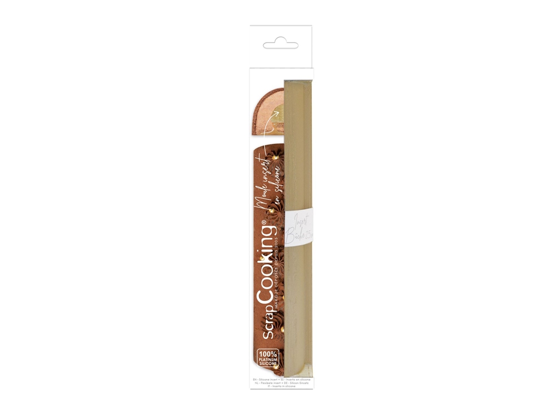 Inserir Molde para Tronco de Natal em Silicone SCRAPCOOKING