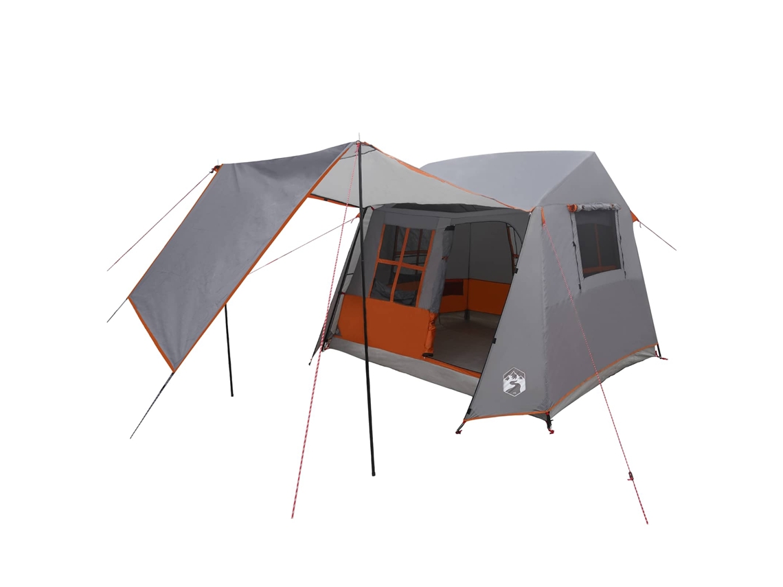 Vidaxl Tenda Túnel Cinza E Laranja 275 X 240 X 200 Cm