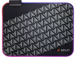 Tapete de Rato Gaming NPLAY Glide L 9.0 (RGB - Preto)