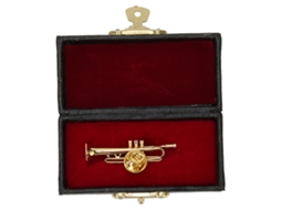 Modelo de Flauta Miniatura de Metal Exquisito Color Elegante Duradero Fuerte Simulación Alta para Mesa Estante Gabinete