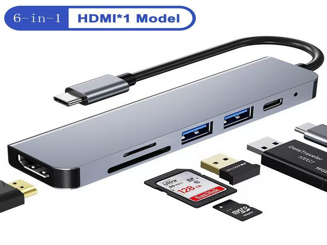 Lurelia Dock Usb-c 9 Em 1 Com 4k, Hdmi, Usb 3.0, Usb 2.0