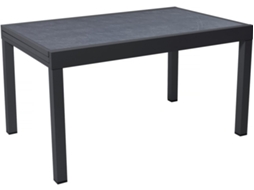 Mesa De Jardim Em Alumínio Extensível "lagos" - 140/280 X 90 X 76 Cm - Preto