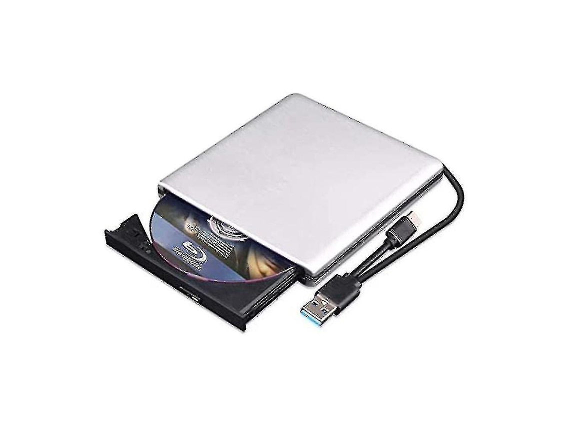 Unidade Externa De Dvd Blu Ray 3d, Leitor De Cd Blu Ray Usb 3.0 E Tipo C E Leitor De Dvd Óptico Fino Slowmoose