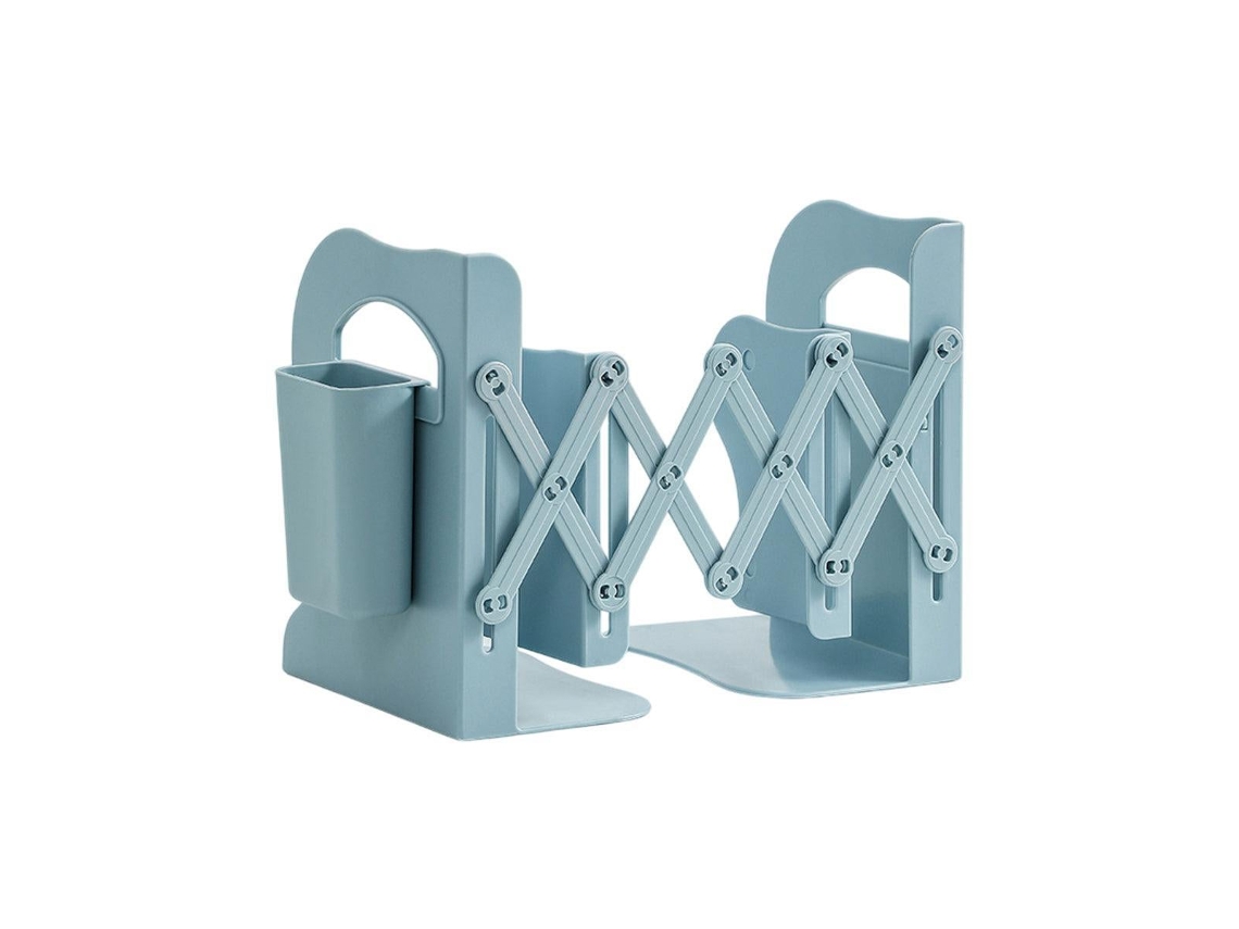 Organizador de mesa com prateleiras extensíveis Slowmoose, suporte de armazenamento ajustável com porta-lápis