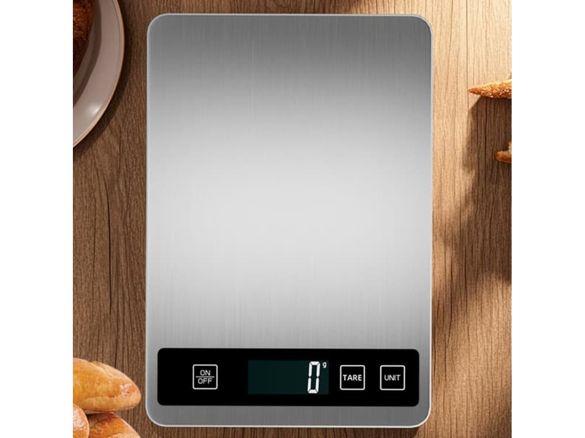 Balança de Cozinha AQUAFORGE de alta precisão, 5 Kg/1 G, com visor LCD