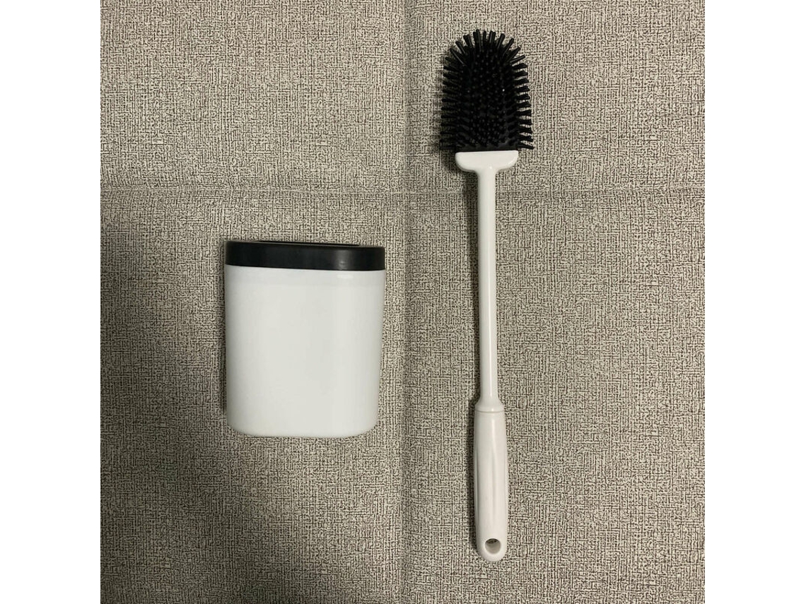Escova de silicone plana, protetor contra gotejamento, branca AQUAFORGE