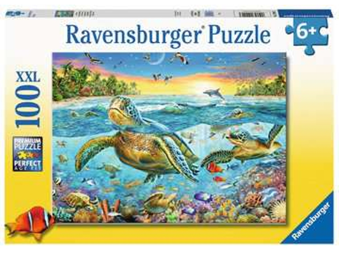 Puzzle RAVENSBURGER Swim With Sea Turtles Xxl 100 Peças Fauna e Flora