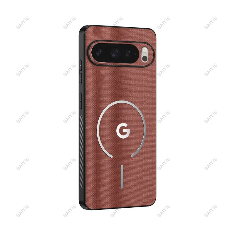 (marrom, Google Pixel 10 Pro Xl) Capa Protetora Magnética À Prova De Choque, Compatível Com Carregamento Sem Fio Magsafe.