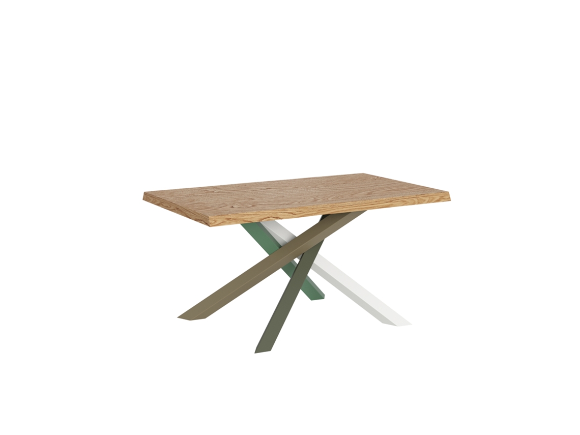Mesa Fixa 90x160 Cm Versalux Pernas Carvalho Descascado 4/a Itamoby