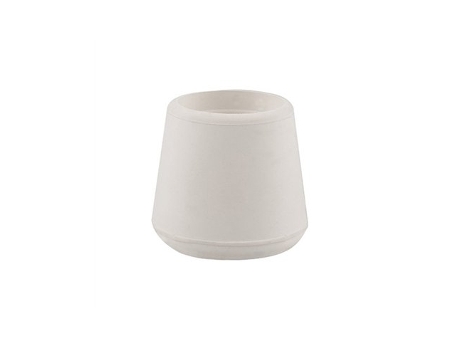 Saco Com 25 Pontas De Borracha Branca 28mm Plastics Ramon