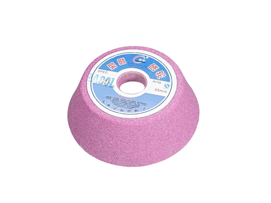 Disco De Corte 10cm 4 Polegadas Para Esmerilhamento Superfícies Cerâmica, Grãos 60e 80, Óxido De Alumínio, Branco E Rosa
