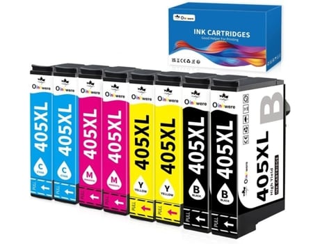 Pacotes 405xl Cartucho De Tinta Compatível Para Epson 405xl Multipack Para Workforce Pro Wf 3820 Wf 3825 Wf 4820 Wf 4825 Workfor 123 Design
