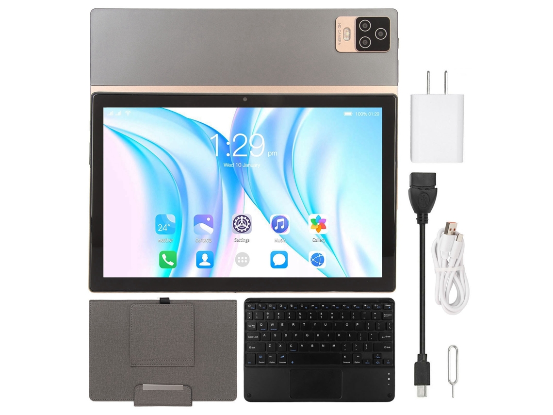 Tablet De 10,1 Polegadas 2 Em 1 Com Teclado Para Android 12 Other