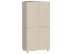 Conjunto 1 Wardrobe, Wardrobes Vidaxl Marrom Madeira De Pinho (n/a)