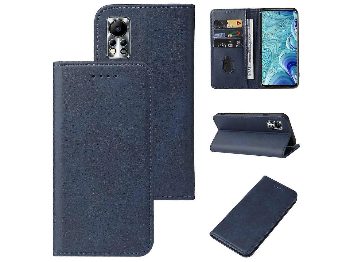 Capa De Couro Com Fecho Magnético Nfc Para Infinix Hot 11s