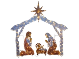 KOFIHETY Cena De Nascimento De Jesus Decoração Exterior Natal Cenário Jardim Conjunto Nascimento De Jesus Decoração Familiar Natal