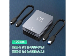 Leitor De Cartão Sd Cfexpress Tipo B 2 Em 1 Leitor Cfexpress Usb 3.2 10 Gbps Dual Slot Com Cabo /a Para