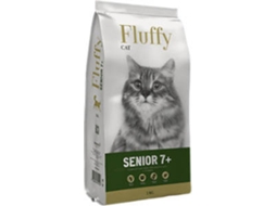 Ração Seca para Gatos FLUFFY Sénior 7+  2kg