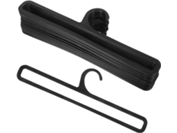 Organizador De Gravatas E Cintos Totority Em Plástico Preto, 20 Peças, Leve, Superfície Lisa, Ideal Para Guarda Roupas E