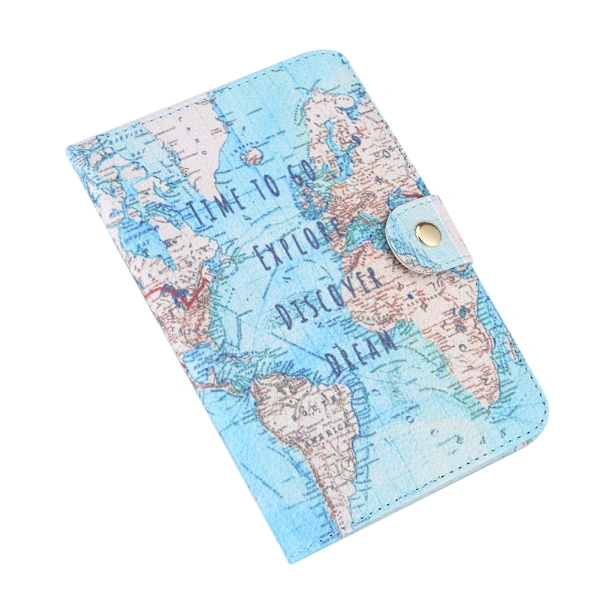Carteira De Viagem Fofa Com Estampa, Porta-passaporte, Rfid, Organizador De Documentos, Porta, Cartão De Identificação Para Viagens, Mapa