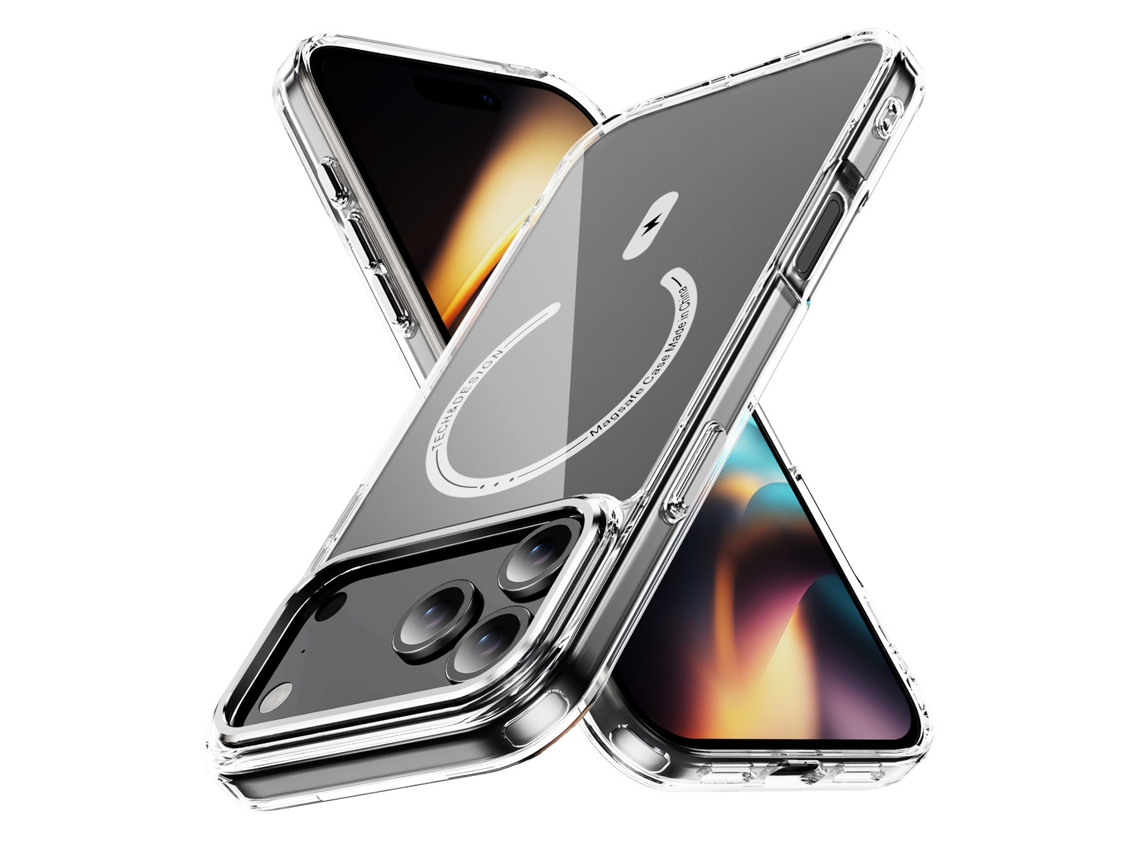 Capa Magnética Phantom Transparente E Resistente A Quedas Para Celular.capa Transparente magnética - Iphone 15 Pro