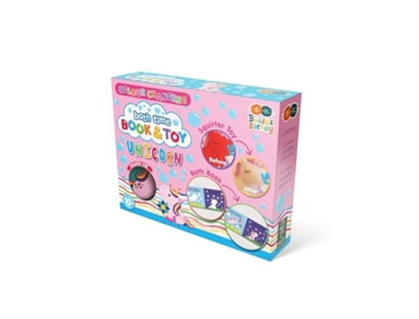 Livro Magic Colour Changing Bath Book amp Toy - Unicorn de Buddy and Barney (Inglês)