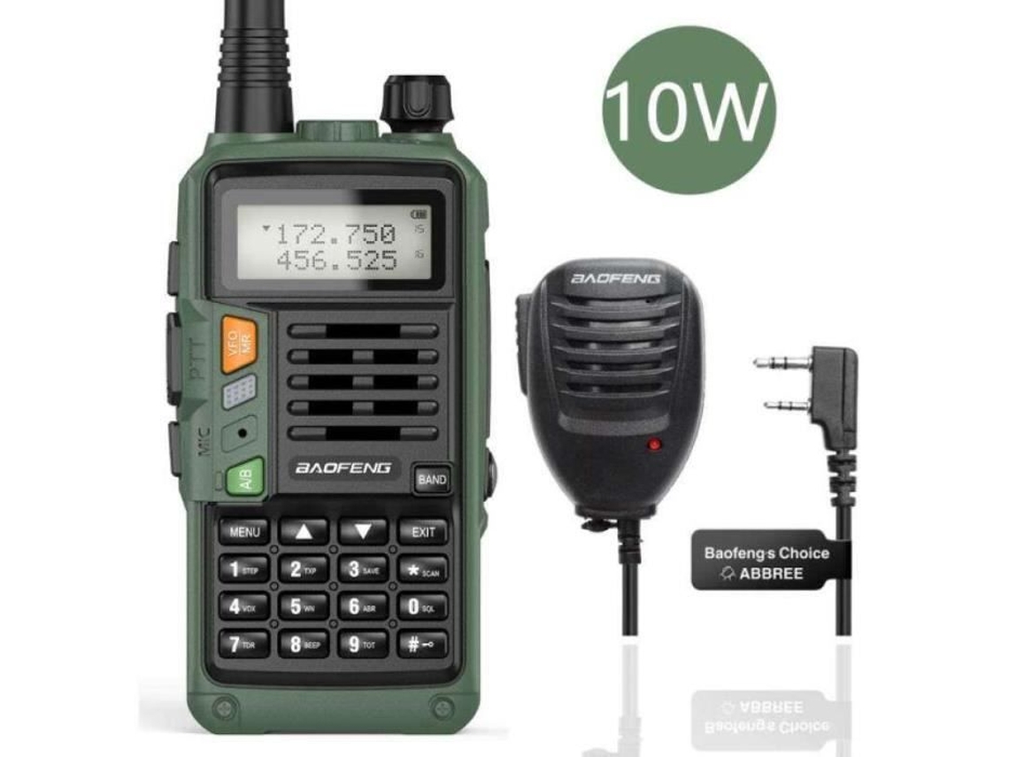CGDJ10320-Baofeng UV S9 Plus walkie talkie portátil muito poderoso para caça. rádio bidirecional. radiofrequência. Presunto CB. grande po YWEI
