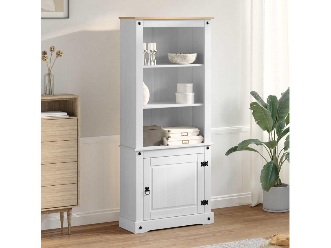 Vidaxl Buffê Branco 74 X 38 X 170 Cm Madeira De Pinheiro Sólida