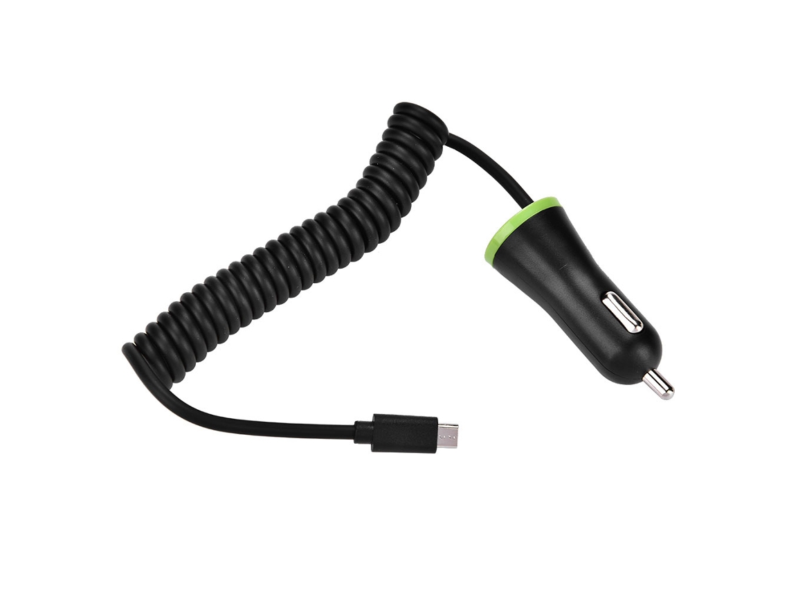 Carregador de Carro LAXISCREED Micro Usb 5v 2.1a com Cabo Retrátil