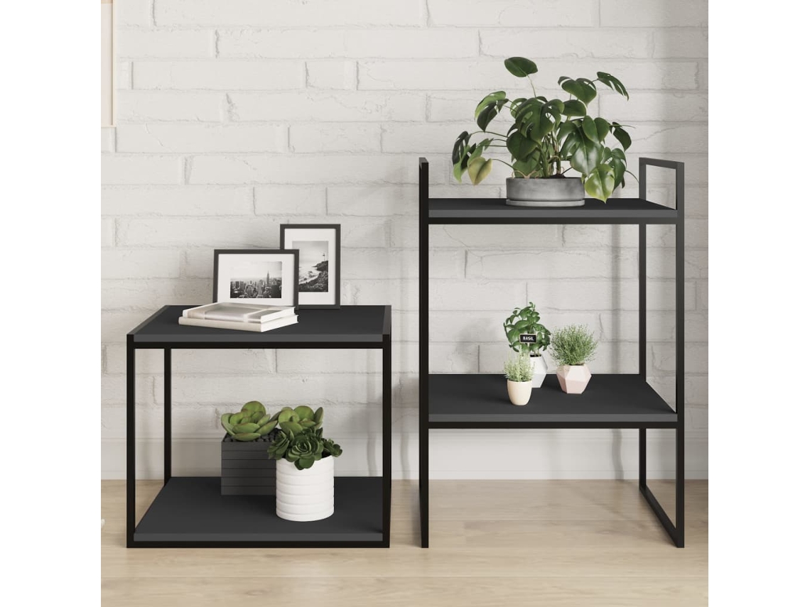 Vidaxl Prateleiras Para Estante 4 Pcs 40x50x1,5cm Contraplacado Cinza