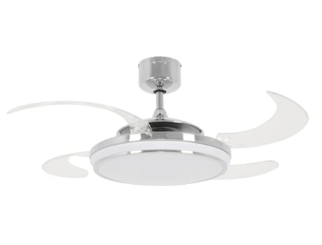 FANAWAY Evo1 48In 4Blade Ac Fan/Lt Led Chr 3Sp-Rc