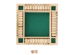 Walshlxq juego de Dados de Madeira Tabuleiro Números para Crianças Adultos Brinquedo de Entretenimento Suprimentos
