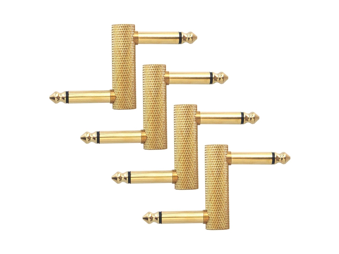 Conjunto De 4 Adaptadores Para Pedais De Efeito De Guitarra - Adaptador Macho Para Macho