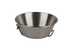 Bacia Plegável Inox 300ml Camping Picnic Bbq