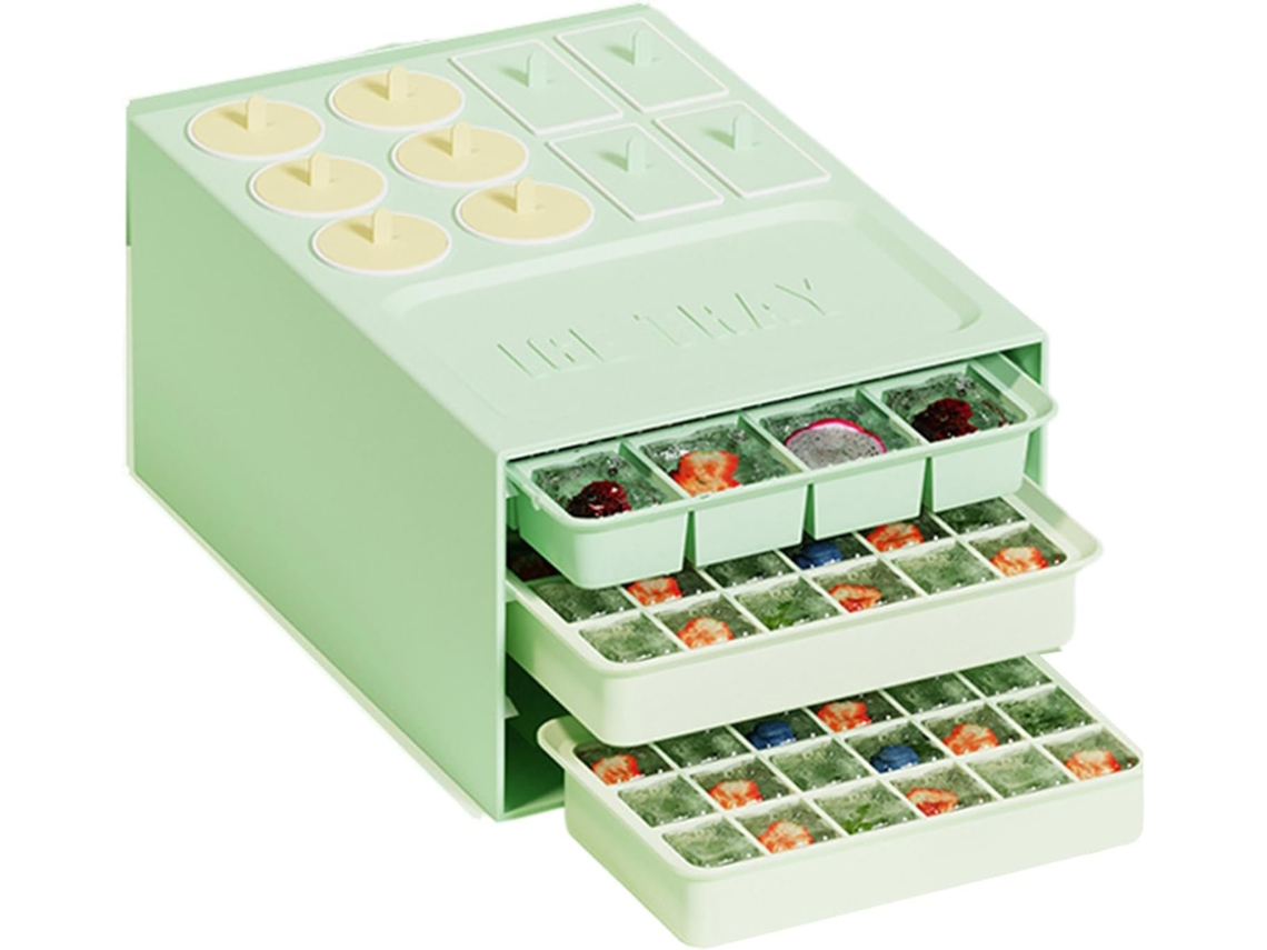 Forma De Gelo | Formas De Silicone Para Cubos De Gelo E Bandejas Para Congelador | Kit Reutilizável Gokoco