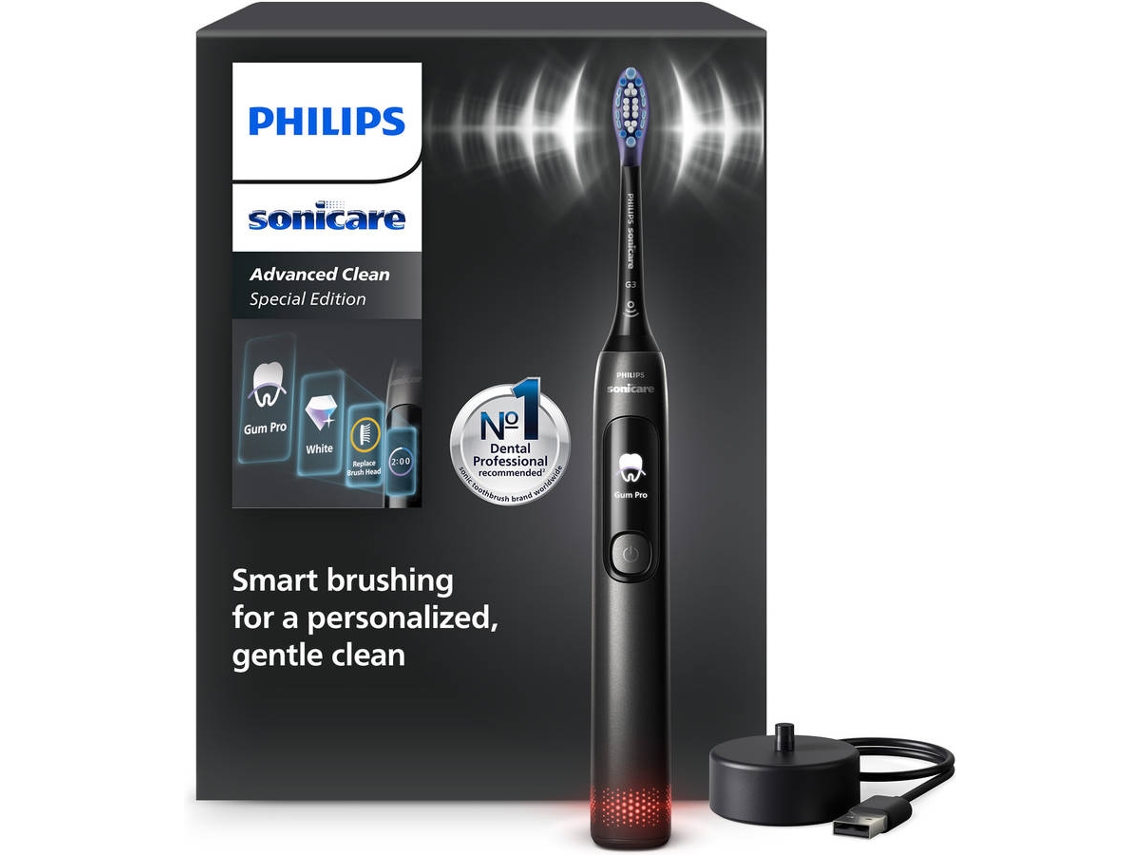 Escova de Dentes Elétrica PHILIPS Sonicare Special Edition HX3792/11 (Preto Metalizado)
