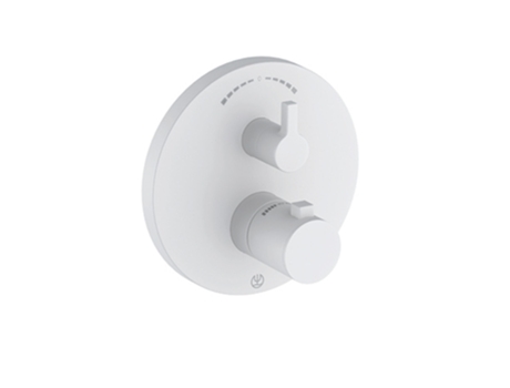 Misturadora Termostática Encastrável De Banheira E Duche Kludi Nova Fonte Purista, Parágrafo 2 Consumidores, 208305315, Cor Branco Mate