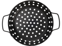 Grelha Para Churrasco, Assadeira Grande Antiaderente Com Furo Para Uso Externo, Doméstica E Profissi Gokoco