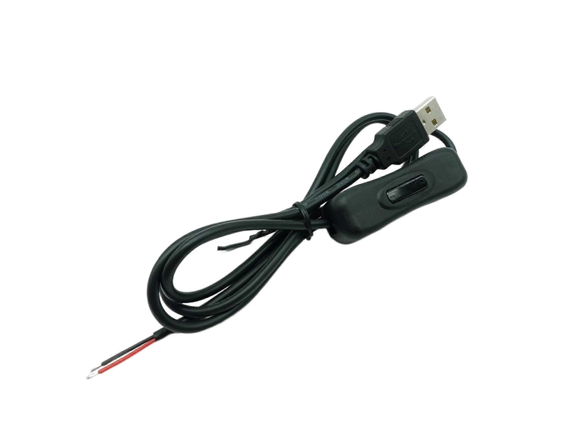 Cabo Usb Macho Com Ponta Aberta, Alimentação 5v, Diy, Comprimento 1 M