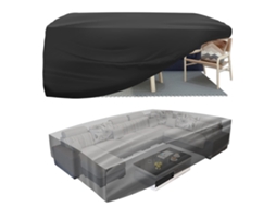 Housses Para Móveis 315x160x74cm,capa Impermeável Para Conjunto De Jardim,proteção Para Mesa,sofá,cadeiras Reclináveis Preto Btforus