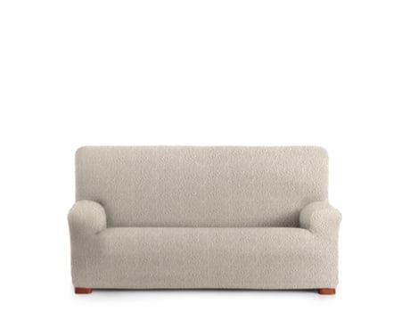 Capa para Sofá Bielástica Adaptável Roc 2 Lugares 140-200 Cm Marfim VIPALIA