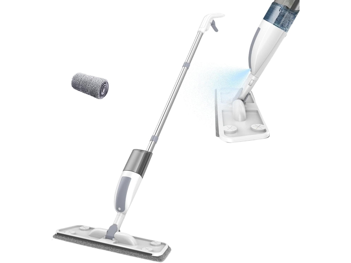Mop Úmido Com Spray De Limpeza A Seco E Pano